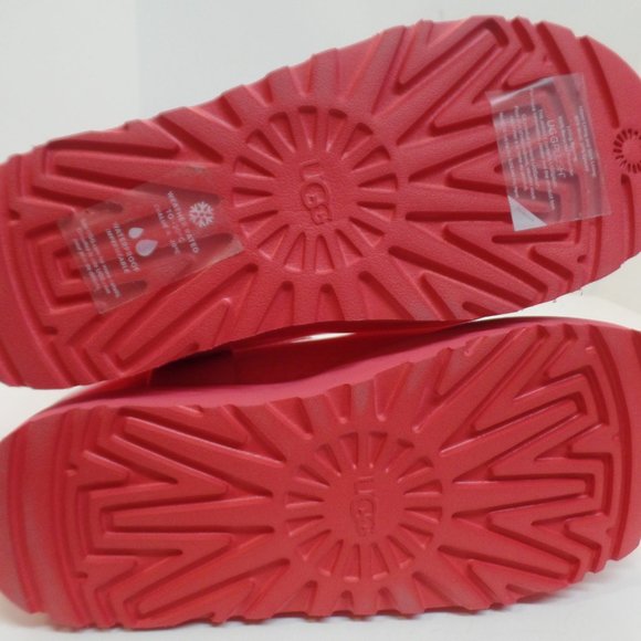 UGG Plush Women's Classic Clear Mini Fashion Boot Lava Flow Sz 9 Brand New - Picture 12 of 15